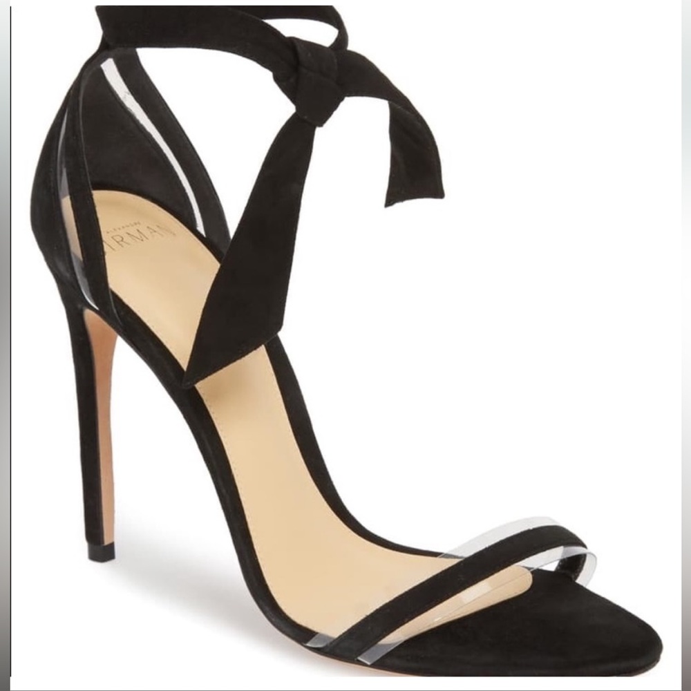 Alexandre Birman Clarita Black Suede heels size 9